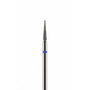 Фреза алмазная конусная заостренная синяя средняя зернистость 1,8 мм (018) ИГЛА
